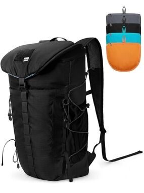 Black Men's 30L Lightweight Hiking Backpack